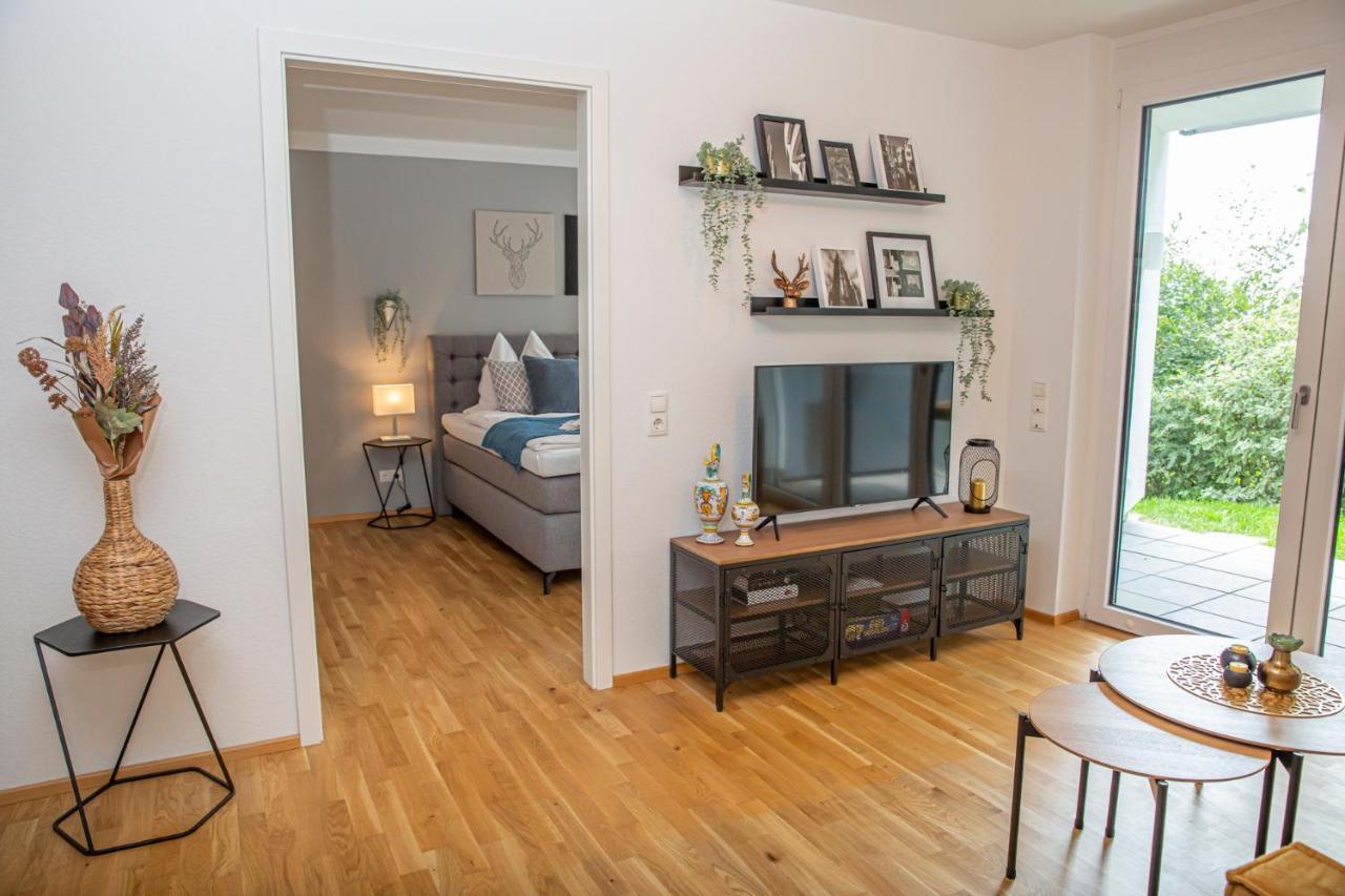 Apartmán Customflats - Tiefgarage - Terrasse - Uninaehe Ulm Exteriér fotografie