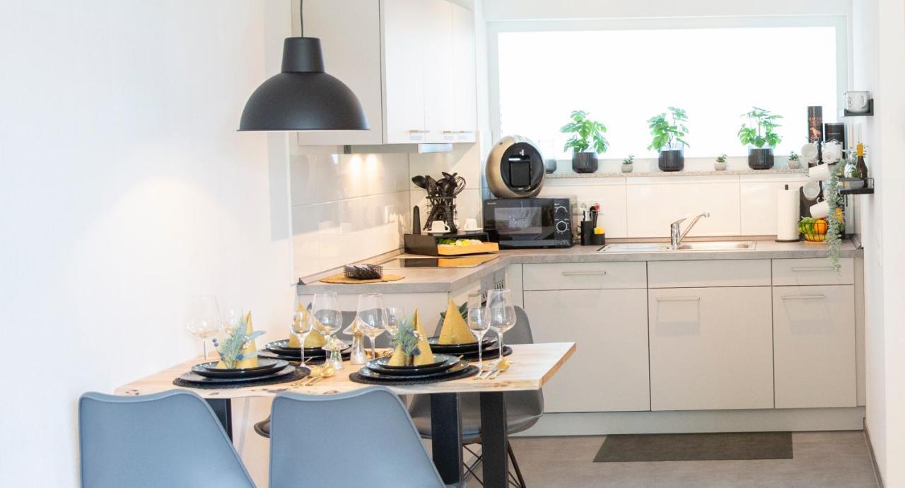 Apartmán Customflats - Tiefgarage - Terrasse - Uninaehe Ulm Exteriér fotografie