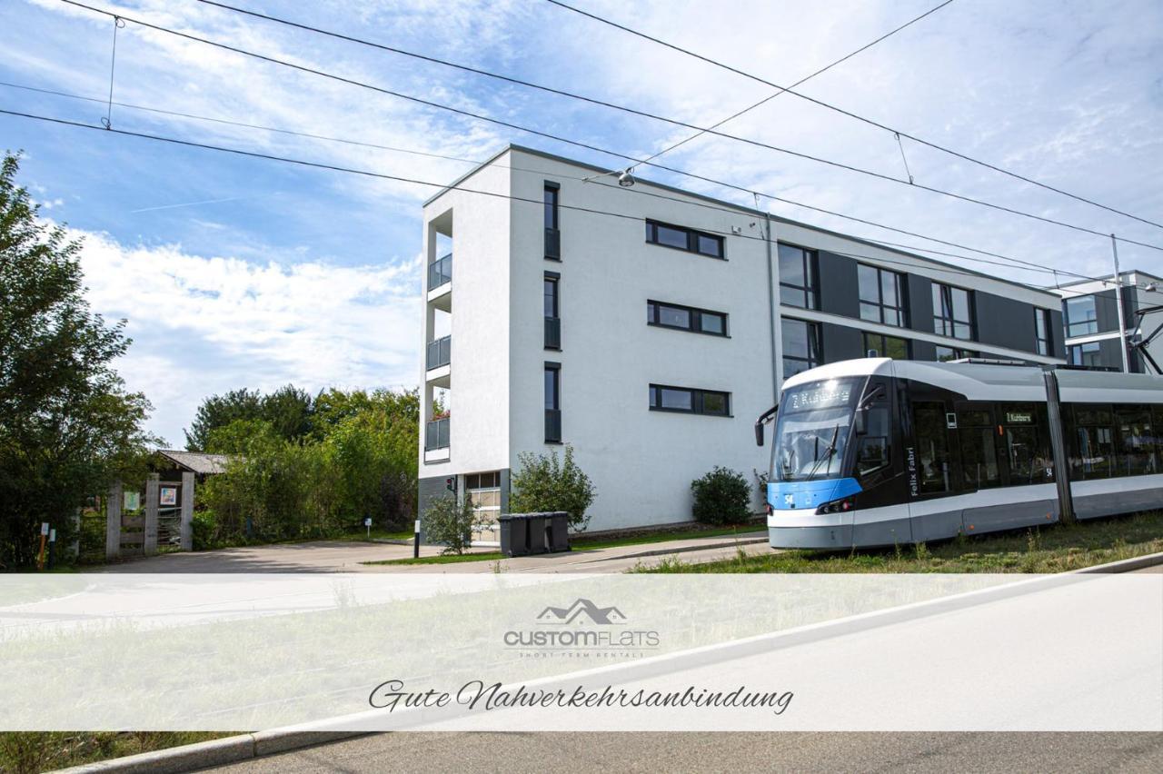 Apartmán Customflats - Tiefgarage - Terrasse - Uninaehe Ulm Exteriér fotografie