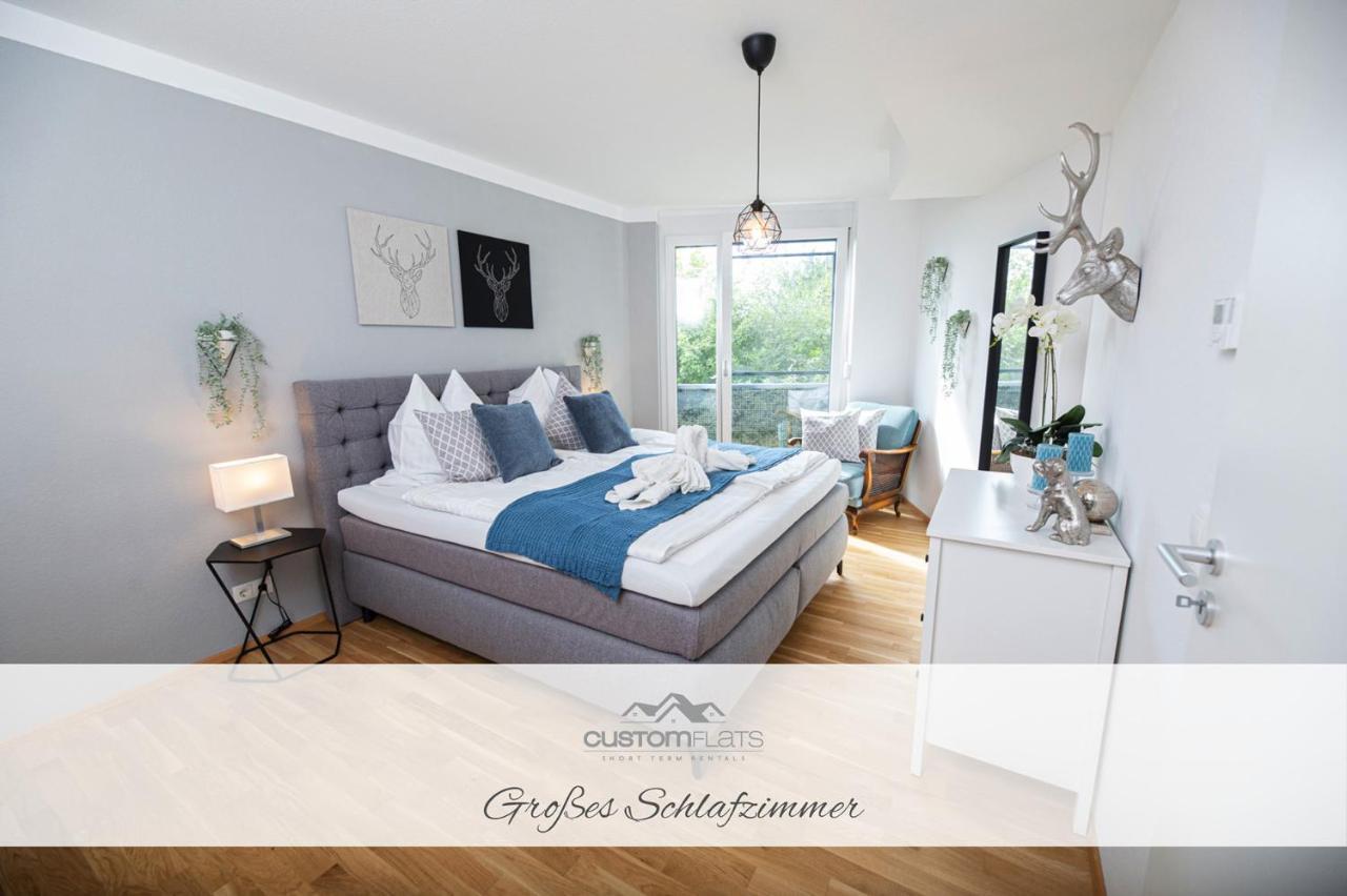 Apartmán Customflats - Tiefgarage - Terrasse - Uninaehe Ulm Exteriér fotografie