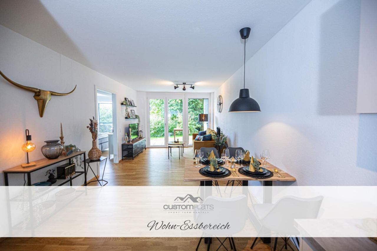 Apartmán Customflats - Tiefgarage - Terrasse - Uninaehe Ulm Exteriér fotografie
