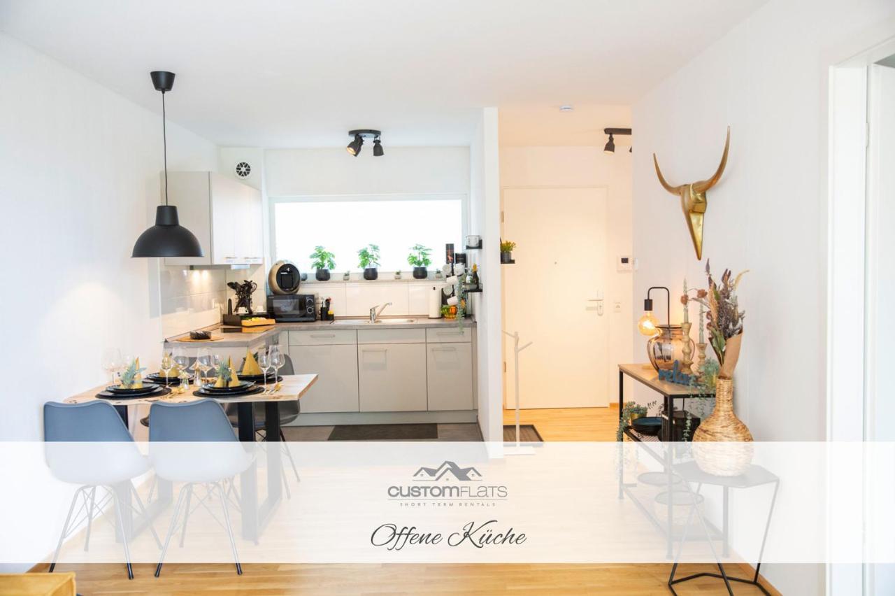 Apartmán Customflats - Tiefgarage - Terrasse - Uninaehe Ulm Exteriér fotografie